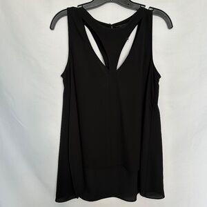 BGBC Max Azria Black Hi Low top with neck and back Cut outs XS‎